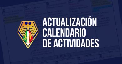 Actualización Calendario Actividades Actualización Calendario Actividades